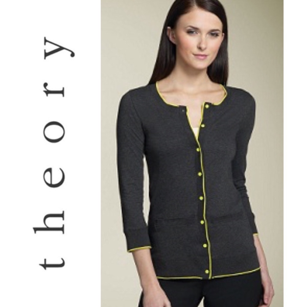 Theory Julyn Cardigan size m, merino wool